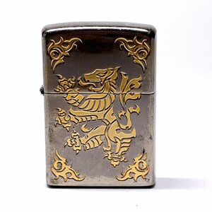 【侍】龍 ドラゴン ゴールドエッチング装飾 2008年製 4月 ZIPPO ジッポー 20+981