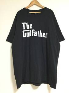 Eddie Bauer エディーバウアー プリント The God Father 半袖Tシャツ 裾ロゴ メンズXL 大きめ 【良品】