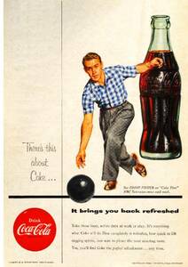 ●306F　1954年のレトロ広告　コカコーラ　Coca-Cola　Coke