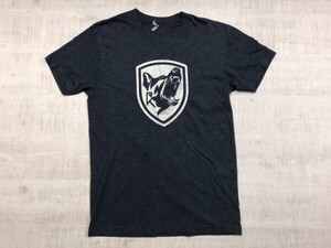 ネクストレベル Next Level 犬 狼 リフレクタープリント オールド アメカジ ミリタリー 半袖Tシャツ メンズ XS 紺