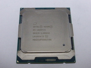 INTEL Server用 CPU XEON E5-2699v4 22コア44スレッド 2.20GHZ SR2JS FCLGA2011-3 CPUのみ 起動確認済です