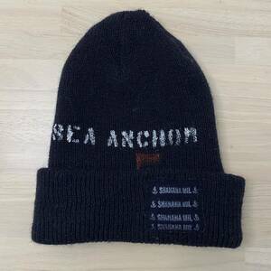 レア シャナナミル ニットキャップ ニット帽 SHANANA MIL ステンシル マリーン USN 軍 アーミー レア ブラック ネイビー ビーニー Beanie