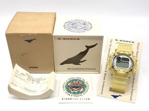 0202-119TYD2171 腕時計 CASIO カシオ G-SHOCK DW-8600KJ-7T クジラ 1998年 Conference Premium 国際イルカクジラ会議 不動