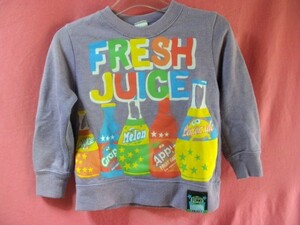 ＵＳＥＤ キッズ FRESH JUICE トレーナー サイズ１００ パープル系