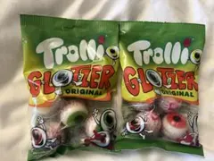 Trolliトローリ目玉グミ2袋　日本未発売　地球グミ　ハリボーチョコマシュマロ