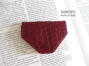 ☆美品☆HIROFUヒロフ☆コインケース☆レザー☆BORDO☆小銭入れ☆財布☆イタリア製