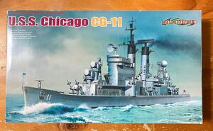 ★1/700ドラゴン/サイバー・ホビー、アメリカ海軍ミサイル巡洋艦 CG-11シカゴ、内袋未開封品、エッチングパーツ付き