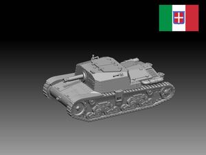 HINODE 1/144 レジンキット　WW2イタリア軍 セモヴェンテ da 75/18　突撃砲　ワールドタンクミュージアム240823