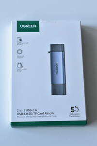 UGREEN カードリーダー USB-C/A SD TF 2in1 MicroSD 高速 USB3.0 メモリカードリーダー OTG対応 /S151