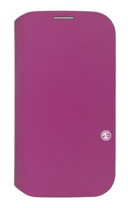 スマホケース カバー Galaxy S4 SwitchEasy ピンク パープル 紫 ジャケット 合成皮革 PU レザー SwitchEasy FLIP for GALAXY S4 Hot Pink