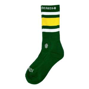 CHROMEHEARTS クロムハーツ　Logo Line Socks Green グリーン サイズ:M