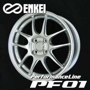 送料無料 ENKEI エンケイ パフォーマンスライン PF01 シルバー 165/40R16 タイヤSET アトレー エブリイ NV100 クリッパー