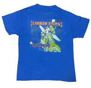 00s LINKIN PARK Reanimation ガンダム ヴィンテージ Tシャツ 音楽 バンド ロック ヒップホップ メタル 