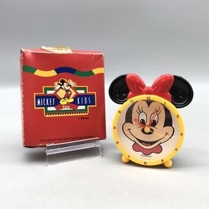 【未使用】Disney ディズニー ミニーマウス 置き時計 時計 キャラクター時計 MICKEY for KIDS アラーム付き 子供 キッズ 動作確認済み