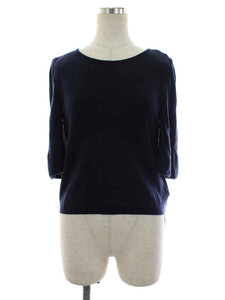 フォクシーブティック ニット セーター 41363 KNIT TOP CRESCENT 半端袖 38 AUC24 ITX53N14BLIU