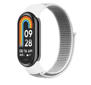 Xiaomi Smart Band 9 8 ベルト ホワイト バンド ナイロン ループ ストラップ スポーツバンド スポーツ ベルト 交換ベルト シャオミ band8