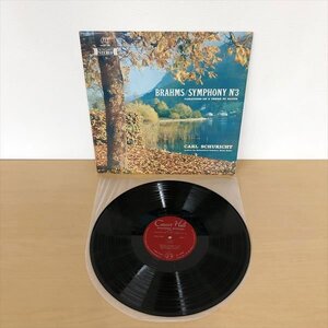 946*BRAHMS CARL SCHURICHT ブラームス 交響曲第3番 ヘ長調 カール・シューリヒト指揮 レコード