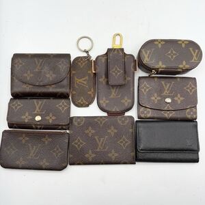 ★1円〜 1スタ★ おまとめ9点 VUITTON LOUIS ルイヴィトン モノグラム 財布 キーケース他 ブランド 小物 難あり ジャンク扱い 【送料無料】