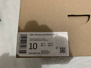 【未試着送料込】NIKE AIR MAX SCORPION FK SE US10 BLUE スコーピオン 28センチ 青