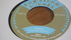 7inch reissue Skyjack Bongo Gene Campbell Pressure Sounds ex reggae レゲエ roots ルーツ vintage レコード dub ダブ 再発 リイシュー