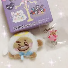 ☆BT21☆渋谷限定ガチャチャーム＆Angelぬいぐるみバッジ☆SHOOKY☆