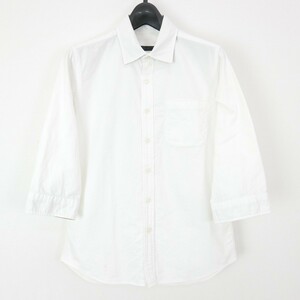 12SS SOPHNET. ソフネット H/S COTTON OXFORD REGULAR COLLAR SHIRT 半袖 襟裏 袖裏 カモフラ 迷彩 オックスフォードシャツ WHITE S