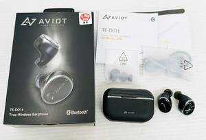 CZT2453 展示品 AVIOT アビオット 完全ワイヤレスイヤホン TE-D01t ブラック Bluetooth