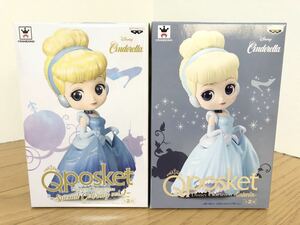 Qposket disney characters シンデレラ cinderella プライズ フィギュア prize 2体セット ディズニー