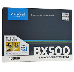 crucial 2.5インチ 内蔵型 SSD BX500 CT1000BX500SSD1JP 1TB [管理:1000017597]