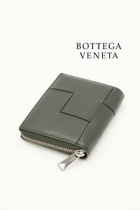 BOTTEGA VENETA ボッテガヴェネタ マキシイントレチャート レザー コンパクト ウォレット 0609404