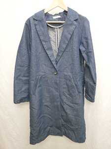 ◇ Θ OLIVE des OLIVE デニム 長袖 ロング　コート　ジャケット サイズM ネイビー レディース P