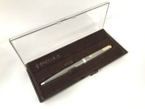 ☆中古☆PARKER 75 パーカー ノック式ボールペン STERLING CAP&BARREL U.S.A.刻印 スターリングシルバー ケース付き