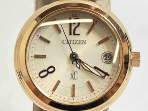 ジャンク 【電波受信不良】CITIZEN xC H018-T014933 電波ソーラー レディース