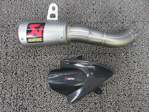 YZF-R25 YZF-R3 MT-25 MT-03 14～21年 アクラポビッチ GPスタイル スリップオンマフラー ヒートシールド セット 2600007683664A7S