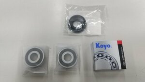 スズキ　レッツG　バスケット　CA4AA　フロントホイールベアリング　ベアリング　ダストシール　セット　KOYO製　A0631