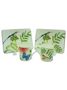 Villeroy & Boch◆カップ&ソーサー/WHT/アマゾニア/2客セット