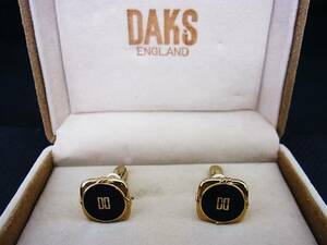 ◎№1471◎■新品同様■ダックス「DAKS」【ゴールド】■カフス♪ ♪