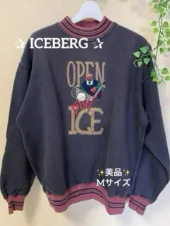 ✨美品✨✰アイスバーグ✰ICEBERG✰スウェット✰刺繍✰ゴルフ✰イタリア製✰