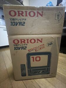  【未使用】ORION オリオン 10型テレビデオ 10VR2 本箱付き 現状品 