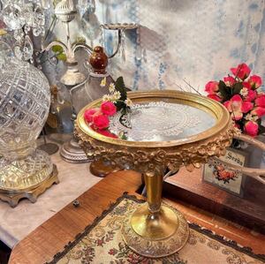 アンティークな部屋/ Mirror display stand ④/GOLD 鏡の飾り台 / decoration mirror #インテリア雑貨 #アンティーク #店舗什器