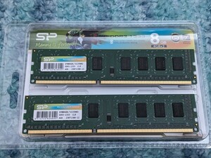 0605u2233　シリコンパワー デスクトップPC用メモリ 240Pin DIMM DDR3-1333 PC3-10600 4GB×2枚 SP004GBLTU133N02