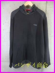 8111b9◆良品です◆CK◆Calvin Klein カルバンクライン 切替 スウェットパーカー XL/トレーナー/ジャケット/コート/シャツ/ニットセーター