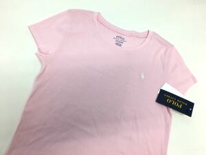 新品■POLO ラルフローレン キッズ 半袖シャツ Tシャツ 12-14 (150) ピンク ロゴ 柔らかい素材★