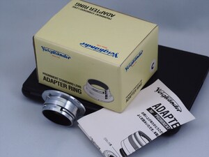 Voigtlander PROMINENT LENS ADAPTER RING Contax Nokton Ultron コンタックス プロミネント アダプター ニコン Nikon S leica ライカ L39