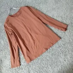 ✨UNIQLO✨ユニクロ♡ヒートテックカットソー♡長袖♡茶色♡レディース(XL)