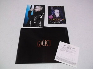 ★　ガクト Gackt 【　4週連続リリースシングル購入特典CDケース　+　大型ポストカード　+　パチスロガイドブック小冊子　】