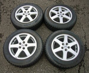 ☆VVS SUBARU スバル純正 ENKEI エンケイ 15インチホイル【6JJ 5H 100+55】ハンコック スパイクタイヤ ZOVAC HPW401 185/65R15 USED品☆