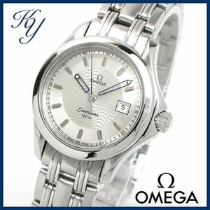 1円～ 3ヶ月保証付き 磨き済み 美品 本物 定番 人気 OMEGA オメガ シーマスター120 2571.31 ダイバー シルバー レディース 時計