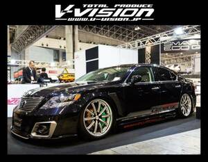 V-VISION☆LEXUS レクサス LS460 前期☆エアロ 3点セット (フロントバンパー／サイドステップ／リアバンパー) ／LV