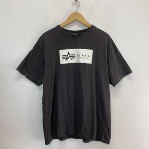 ALPHA INDUSTRIES アルファ インダストリーズ 半袖 プリント Tシャツ カットソー メンズ コットン XL 10118587